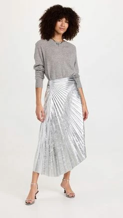 Outlet 💯 Hot Sale 😀 A.L.C. Tori 👗 👗 Skirt Silver ❤️ 🎁