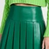 Top 10 🌟 Best Sale 🔥 Alice + Olivia Emilie Pleated Miniskirt Emerald ⌛ 🔔