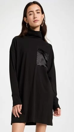 Deals π Top 10 π― ATM Anthony Thomas Melillo Oversized Turtleneck π π Dress Black π π