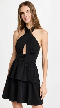 Discount ⭐ Budget 🎁 Amanda Uprichard Darby 👗 👗 Dress Black ⌛ 💯