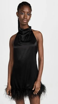 Best Sale ⭐ Buy 🔥 Amanda Uprichard Lunaria 👗 👗 Dress Black 💯 😉