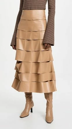 Best reviews of 🛒 Brand new 🎁 A.W.A.K.E. MODE Multistrap 👗 👗 Skirt Beige 🥰 🔥