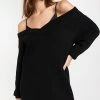 Promo 🌟 Buy ❤️ Alexander Wang V Neck Sweater 👗 👗 Dress With Satin Cami Black 🎁 🥰