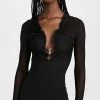 Cheap 😀 Best deal 😉 Christopher Esber Polar Orbit Ruched Shawl Mini 👗 👗 Dress Black ⭐ 🔥