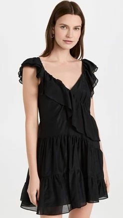 Best Pirce 🔥 Flash Sale 🌟 Cinq à Sept Winifred 👗 👗 Dress Black 🧨 🎁