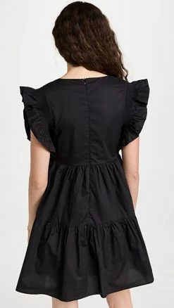 Alternative view of Flash Sale 👏 Best reviews of 😍 English Factory Ruffled 👗 👗 Dress Black 🛒 👍