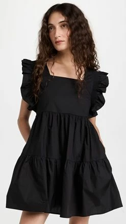 Flash Sale π Best reviews of π English Factory Ruffled π π Dress Black π π