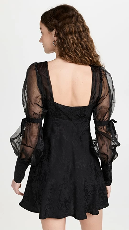 Budget π Deals βοΈ For Love & Lemons Gabrielle Puff Sleeve Mini π π Dress Black π€© π 2 Budget π Deals βοΈ For Love & Lemons Gabrielle Puff Sleeve Mini π π Dress Black π€© π - Image 2