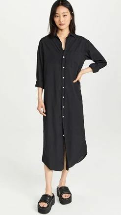 Top 10 ✔️ Outlet 👏 Frank & Eileen Rory 👗 👗 Dress Black 🔥 🧨