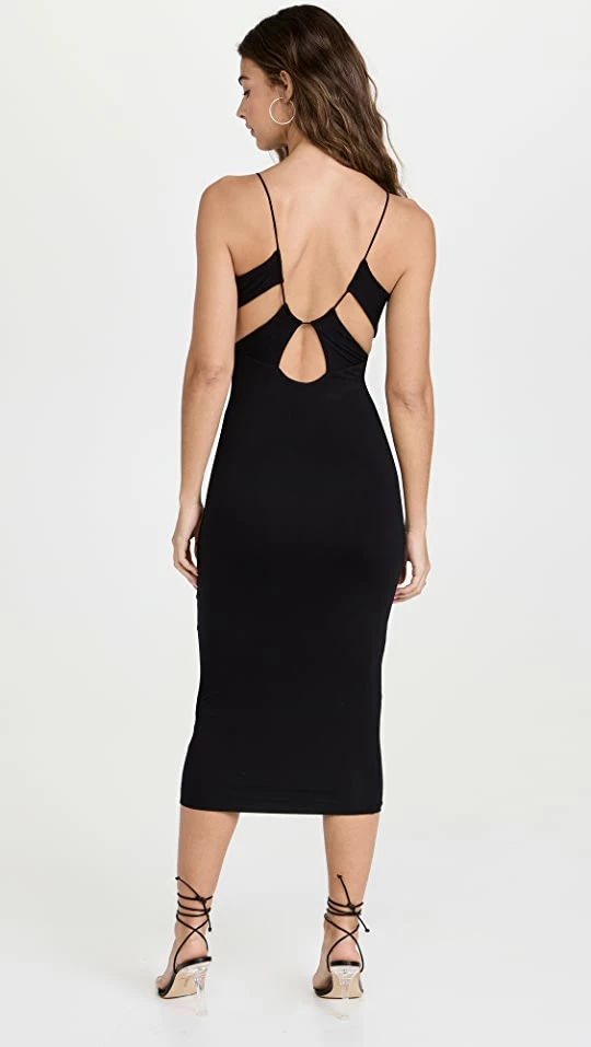 Cheap π Cheapest π€© Good American Cut Out Open Back Midi π π Dress Black001 π π 2 Cheap π Cheapest π€© Good American Cut Out Open Back Midi π π Dress Black001 π π - Image 2