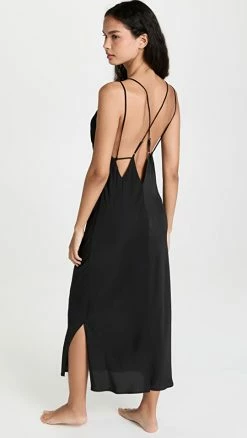 Cheap 🔔 Outlet 🎉 Honeydew Intimates Woven Lounge 👗 👗 Dress Black ⭐ 🌟