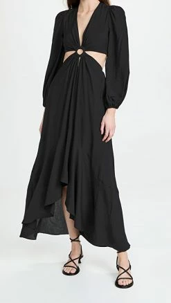 Best Sale 😍 Buy 💯 Jonathan Simkhai Jaelynn Cut Out 👗 👗 Dress Black 😍 🎁