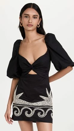 Alternative view of Discount 🧨 Best Sale 🌟 Johanna Ortiz Simple Pleasures Mini 👗 👗 Dress Black ⌛ 💯