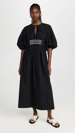 Top 10 👏 Brand new 😍 Lee Mathews Zoe 👗 👗 Dress Black 👍 😍