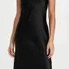 Coupon ✨ Flash Sale 🤩 L'AGENCE Jodie V Neck Slip 👗 👗 Dress Black 😉 😉
