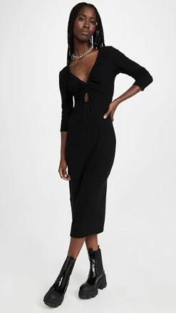 New ⭐ Best reviews of ❤️ LNA Linora Sweater Rib 👗 👗 Dress Black 😀 🛒