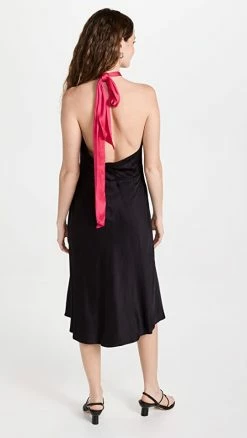 Coupon 😉 Promo ❤️ Scotch & Soda Midi Halter 👗 👗 Dress With Scarf Detail Black Bean 😉 🤩 -ALC shop maisn2128942901 1666712609808 2 0. UX540 . QL90