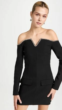 Coupon 😍 Coupon ⭐ MSGM Off Shoulder 👗 👗 Dress Black 🎁 🔔