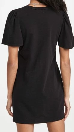 Discount 😀 Promo ⭐ Nation LTD Mallory Flutter Sleeve 👗 👗 Dress Jet Black 🎉 🔥 -ALC shop natio103841a264 q2 2 0. UX540 . QL90