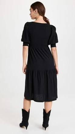 Alternative view of Coupon 🎉 Cheapest 😍 Nation LTD Sienna 👗 👗 Dress Jet Black 🥰 🥰