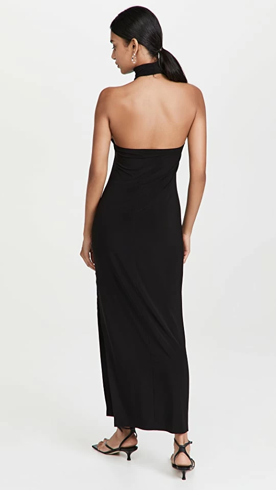 Outlet 𧨠Deals π₯° Norma Kamali Halter Turtle Side Slit Gown Black π₯° π 2 Outlet 𧨠Deals π₯° Norma Kamali Halter Turtle Side Slit Gown Black π₯° π - Image 2
