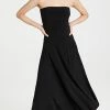 Budget ✔️ Flash Sale 🎉 Norma Kamali Strapless Flared 👗 👗 Dress To Midcalf Black 💯 ⭐