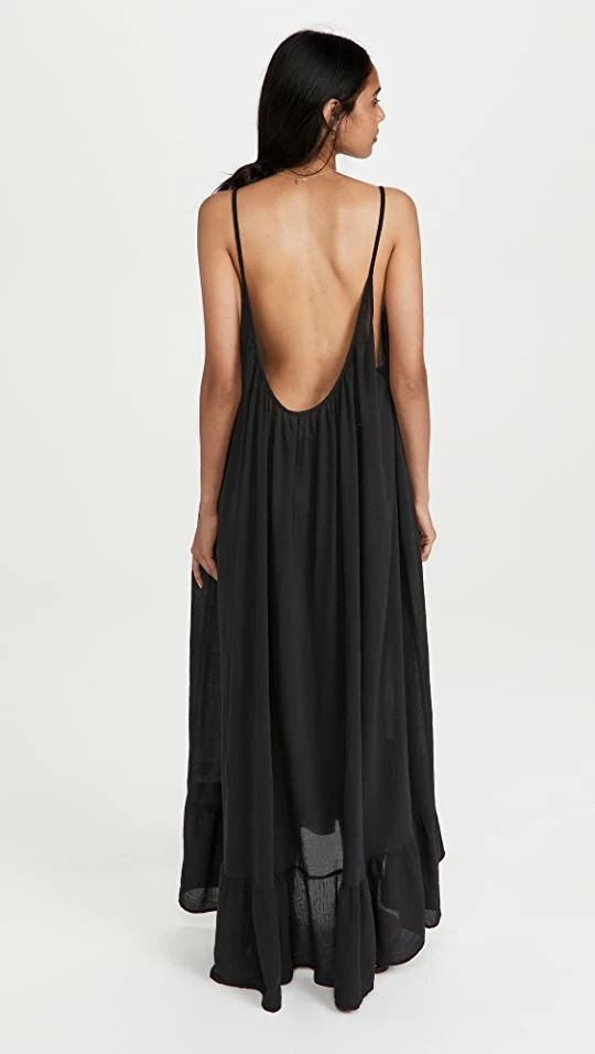 Cheap π― Coupon π― 9seed Paloma Ruffle Maxi π π Dress Black 𧨠π 2 Cheap π― Coupon π― 9seed Paloma Ruffle Maxi π π Dress Black 𧨠π - Image 2