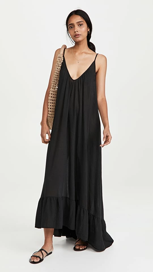 Cheap π― Coupon π― 9seed Paloma Ruffle Maxi π π Dress Black 𧨠π 1 Cheap π― Coupon π― 9seed Paloma Ruffle Maxi π π Dress Black 𧨠π