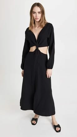 Best Pirce 🧨 Top 10 💯 Peixoto Serena 👗 👗 Dress Black Iris 🎁 🔥