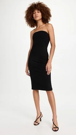 Cheapest 👍 Hot Sale ✔️ Rag & Bone Lily Strapless 👗 👗 Dress Black ❤️ 👏