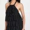 Flash Sale 🔥 Best Sale 🥰 Saloni Bailey-B 👗 👗 Dress Black/Ruffle Emb 😉 🛒
