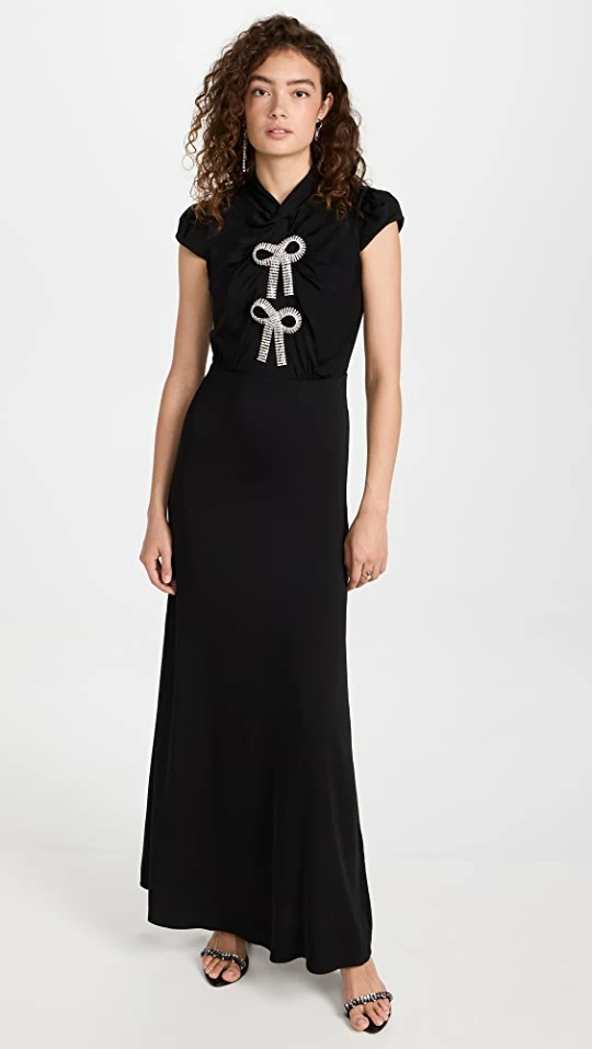 Best Sale π Best Pirce β¨ Self Portrait Black Stretch Crepe Maxi π π Dress 𧨠β 1 Best Sale π Best Pirce β¨ Self Portrait Black Stretch Crepe Maxi π π Dress 𧨠β