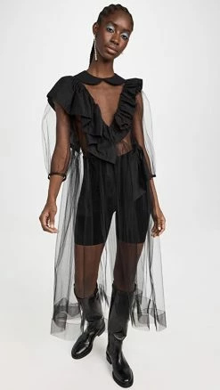 Promo 💯 Deals 👍 Sandy Liang Babysitters 👗 👗 Dress Black 🌟 ⭐