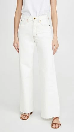 Cheapest 💯 Coupon ✨ SLVRLAKE Grace 👖 👖 Jeans Natural White 🛒 👍