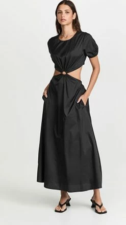 Best deal 🛒 Coupon 💯 STAUD Calypso 👗 👗 Dress Black 🧨 😍