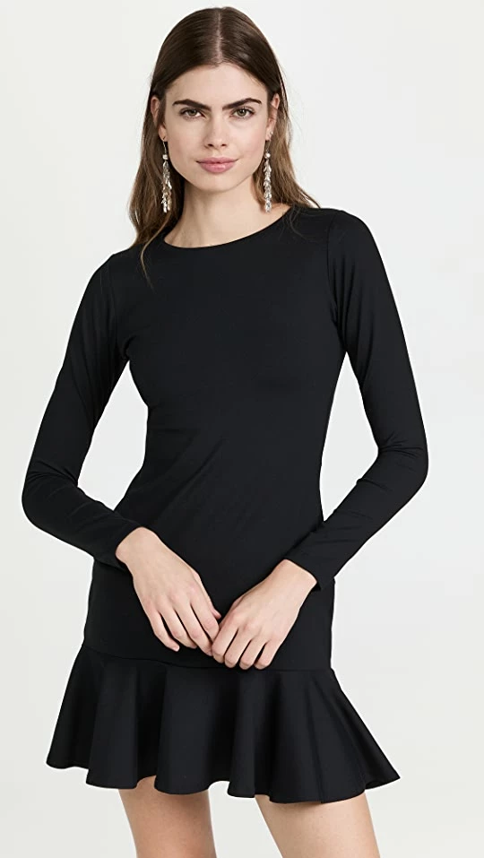 Discount 𧨠Best Sale π₯° Susana Monaco Ruffle Bottom π π Dress Black π β 1 Discount 𧨠Best Sale π₯° Susana Monaco Ruffle Bottom π π Dress Black π β