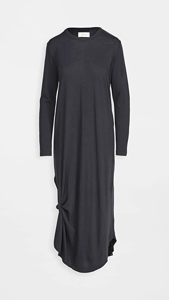 Best Sale π Outlet 𧨠THE GREAT. Long Sleeve Side Knot π π Dress Almost Black π β 1 Best Sale π Outlet 𧨠THE GREAT. Long Sleeve Side Knot π π Dress Almost Black π β