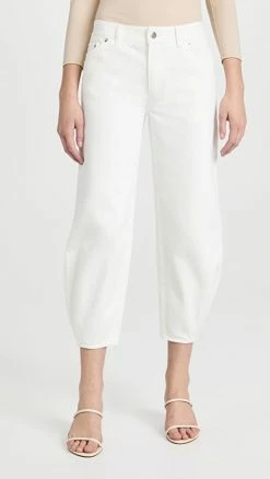 Cheapest 🛒 Wholesale ❤️ Tibi White Denim Brancusi Pants 🔥 🎁
