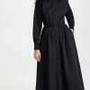 New 🎉 Flash Sale ⌛ Tory Burch Cotton Poplin Eleanor 👗 👗 Dress Black ✔️ ✔️