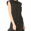 Deals 👍 Outlet ❤️ Veronica Beard Ruched 👚 👚 Shirtdress Black 💯 🛒