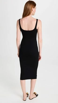Alternative view of Flash Sale 👍 Best deal ❤️ WSLY Rivington Ribbed 👗 👗 Dress Black 🧨 🛒