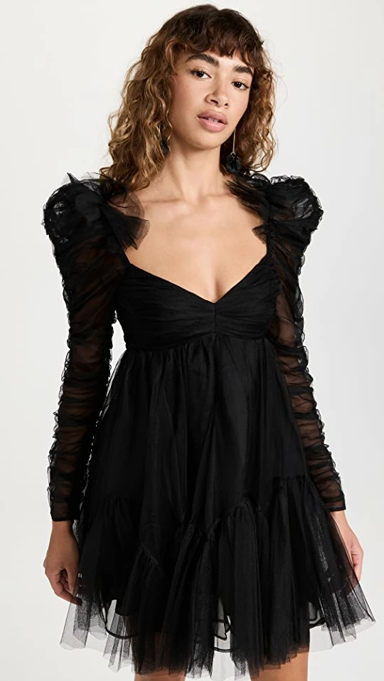 Best Pirce π Hot Sale π₯ Zimmermann Tulle Ruched Mini π π Dress Black β π 1 Best Pirce π Hot Sale π₯ Zimmermann Tulle Ruched Mini π π Dress Black β π
