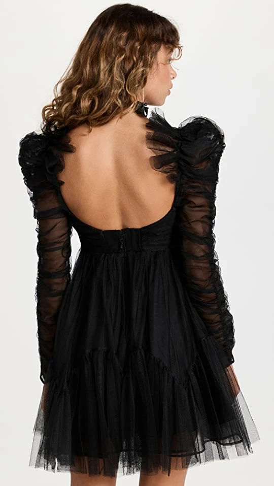 Best Pirce π Hot Sale π₯ Zimmermann Tulle Ruched Mini π π Dress Black β π 2 Best Pirce π Hot Sale π₯ Zimmermann Tulle Ruched Mini π π Dress Black β π - Image 2