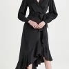 Best deal 🤩 Budget ⭐ Zimmermann Silk Wrap Midi 👗 👗 Dress Black 💯 👏